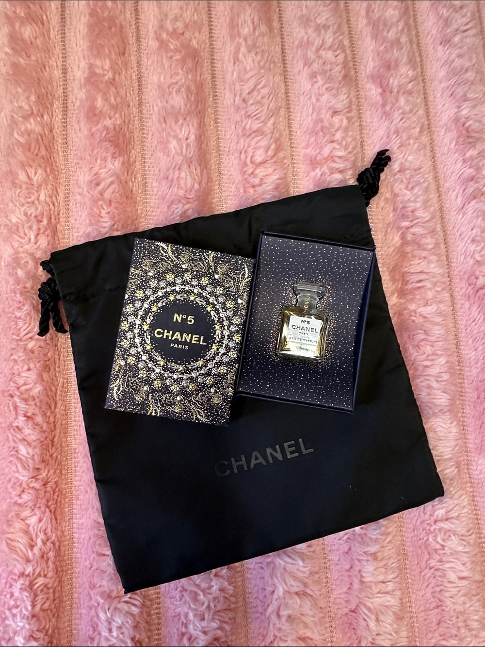 CHANEL Miniature Set - Black, Gold & Pink